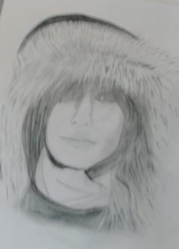Pencil sketch, Granddaughter